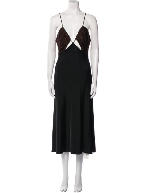 Et Ochs V-Neck Long Dress