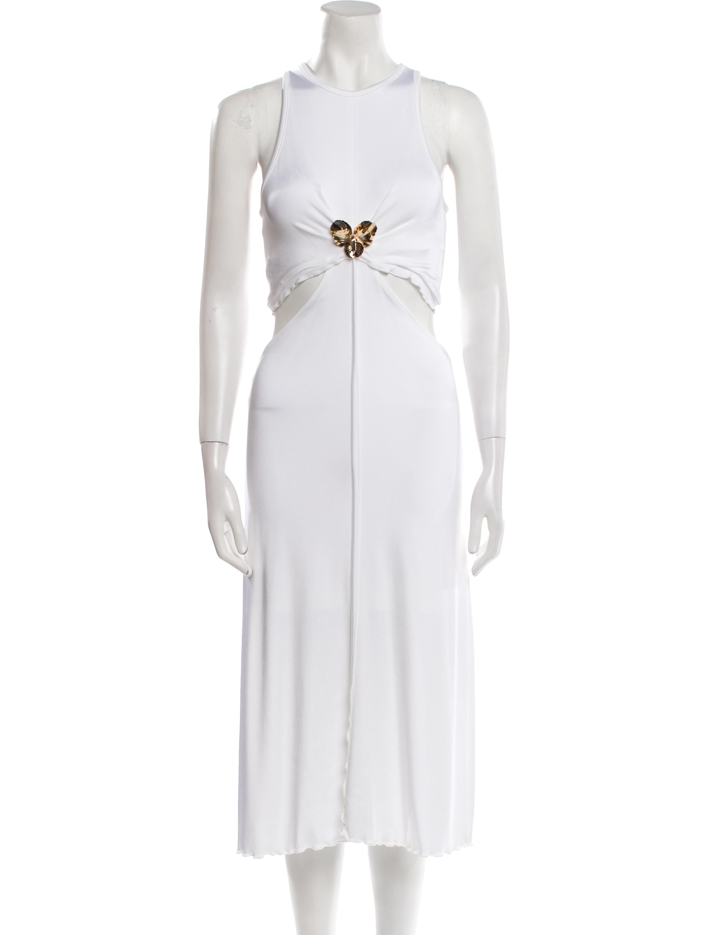 Et Ochs Crew Neck Midi Length Dress