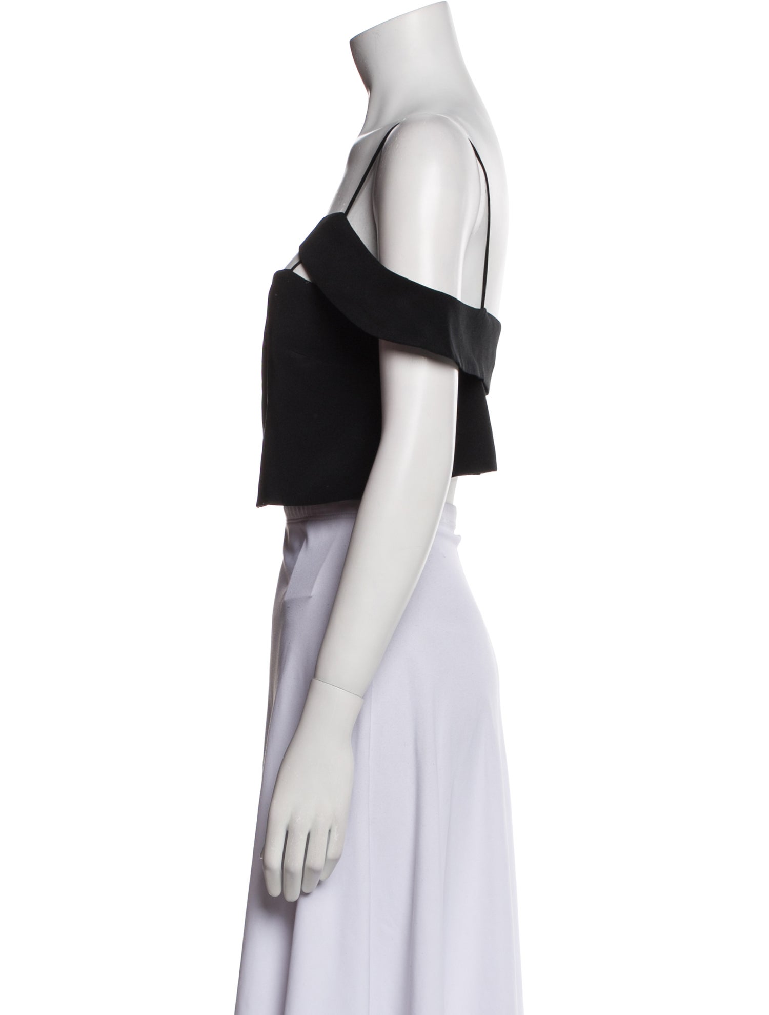 Et Ochs Silk Square Neckline Crop Top