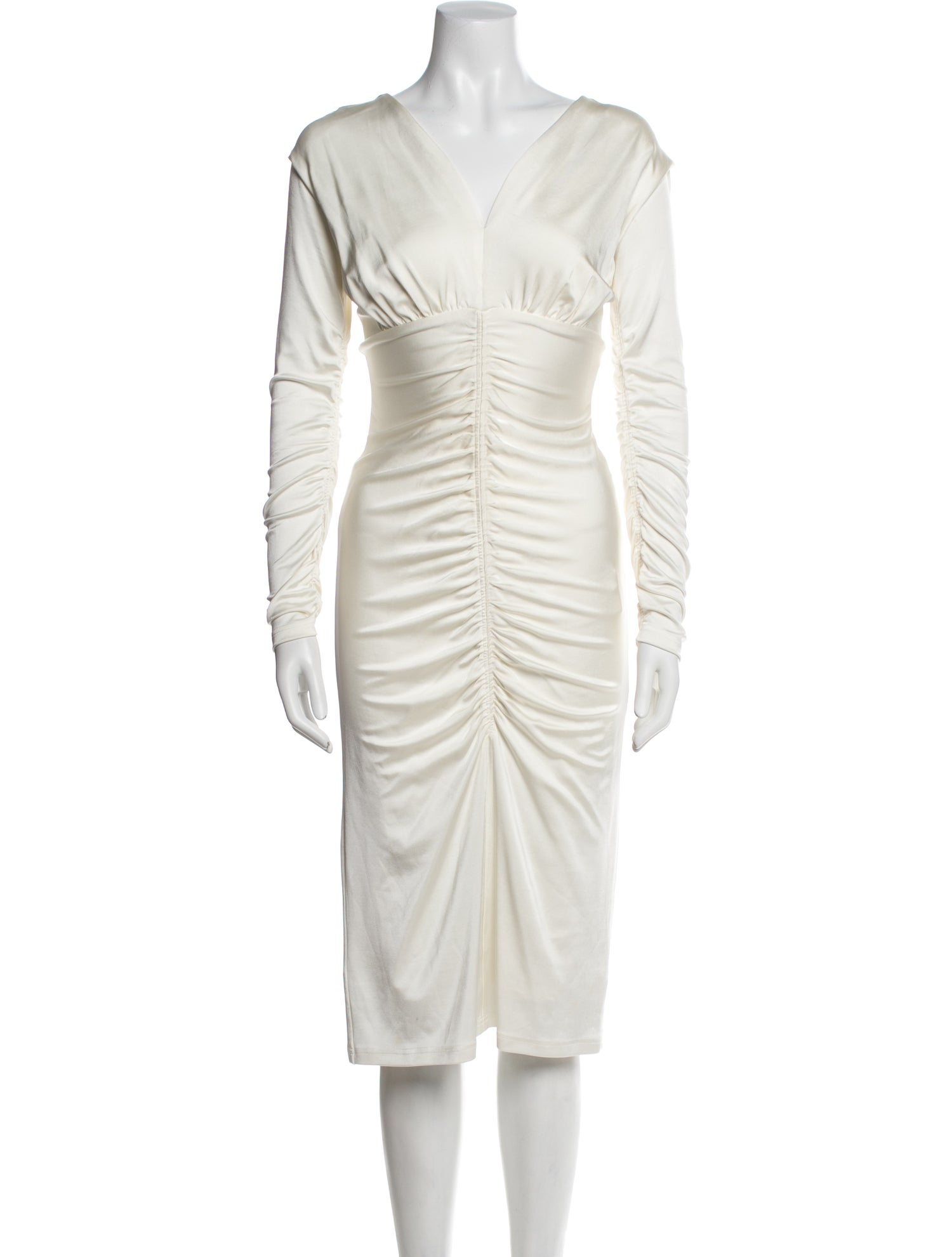 Et Ochs V-Neck Midi Length Dress