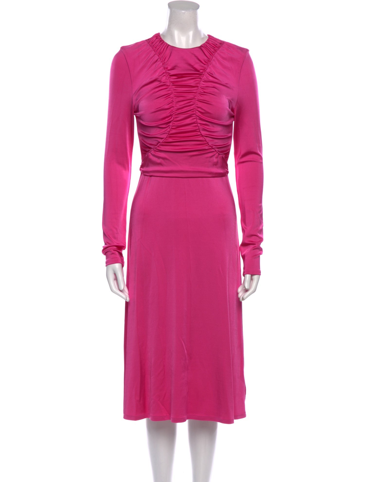 Et Ochs Crew Neck Midi Length Dress
