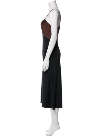 Et Ochs V-Neck Midi Length Dress