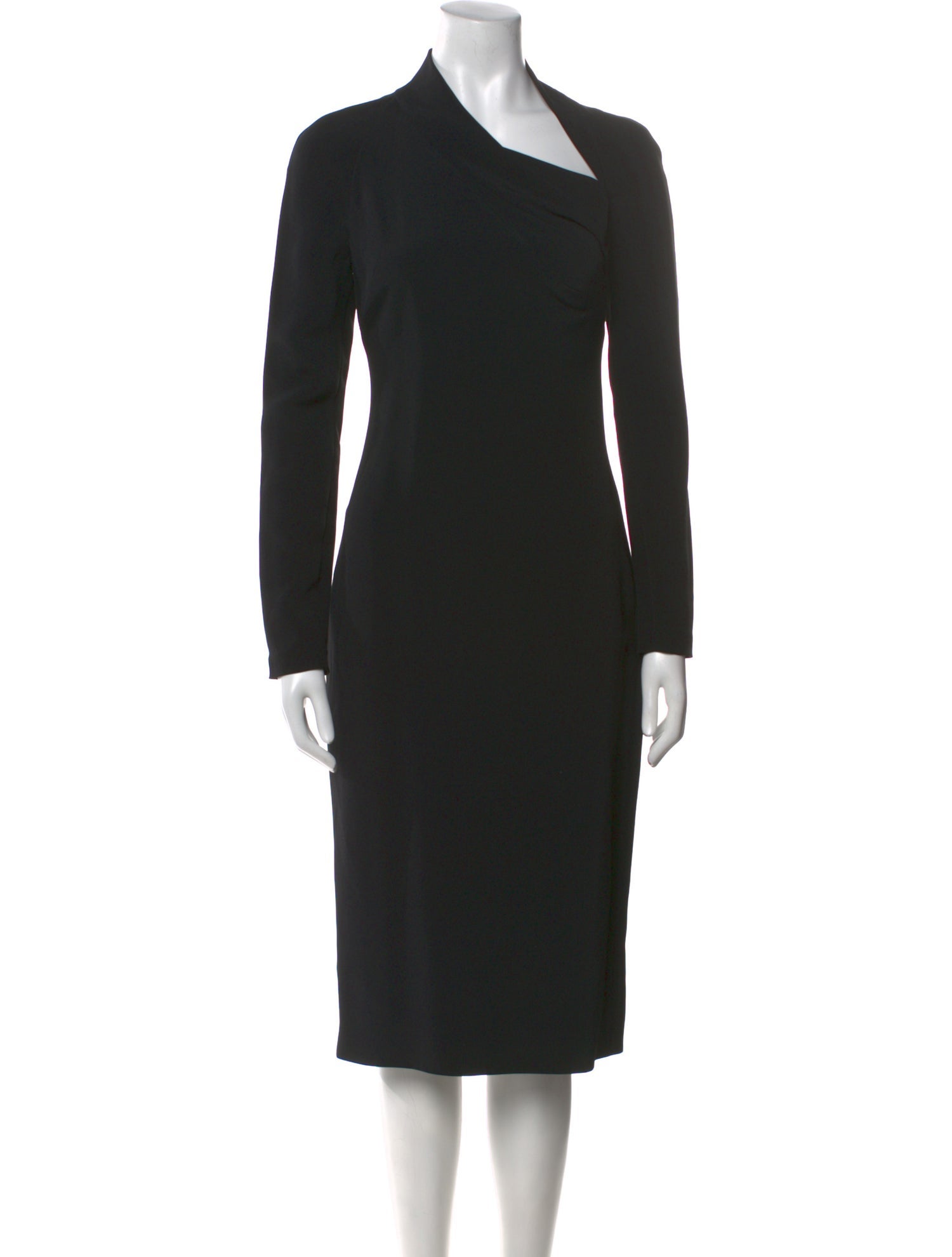 Et Ochs Cowl Neck Midi Length Dress