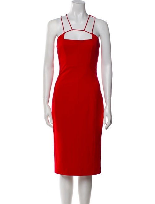 Et Ochs Square Neckline Midi Length Dress