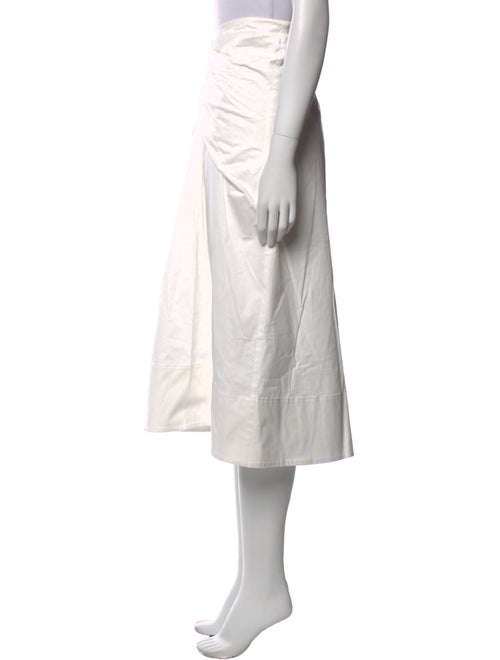 Et Ochs Pleated Accents Midi Length Skirt