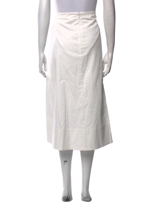 Et Ochs Pleated Accents Midi Length Skirt