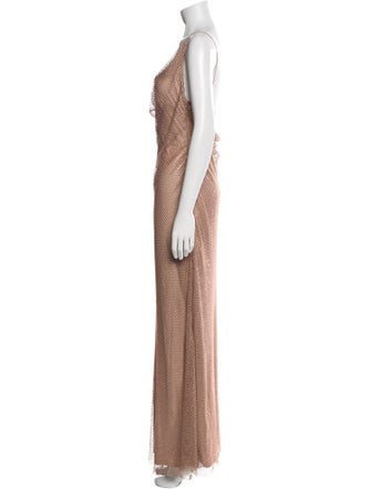 Et Ochs Cowl Neck Long Dress