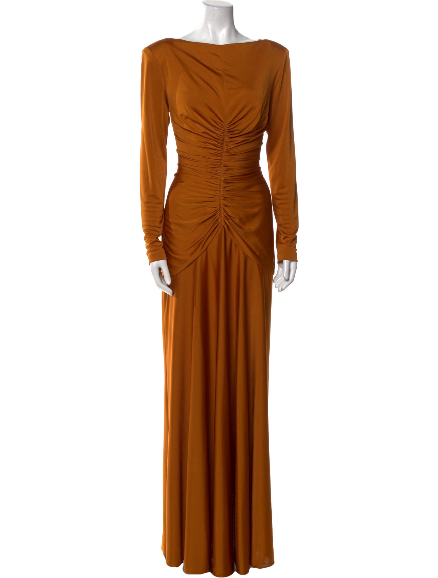 Et Ochs Bateau Neckline Long Dress