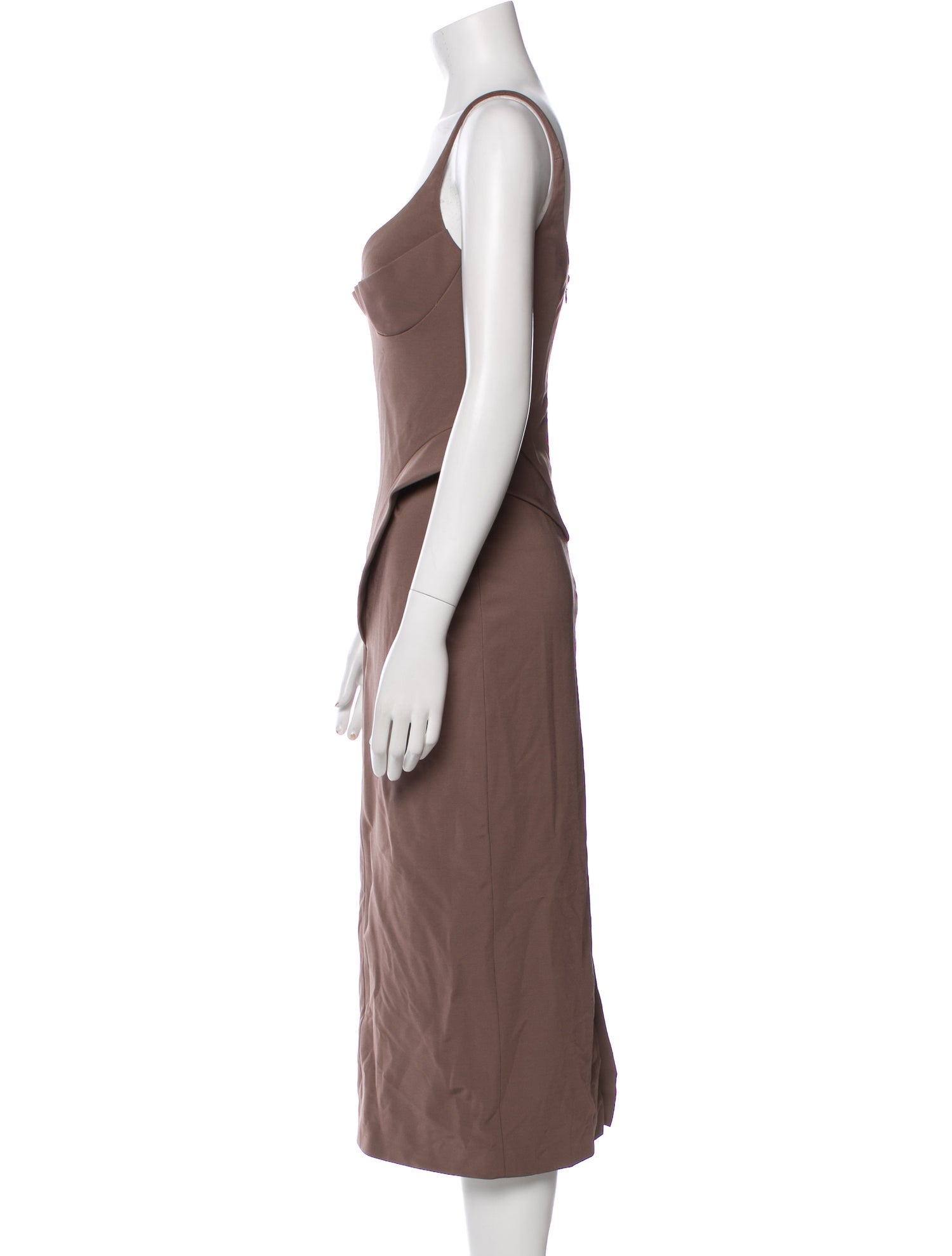 Et Ochs V-Neck Midi Length Dress