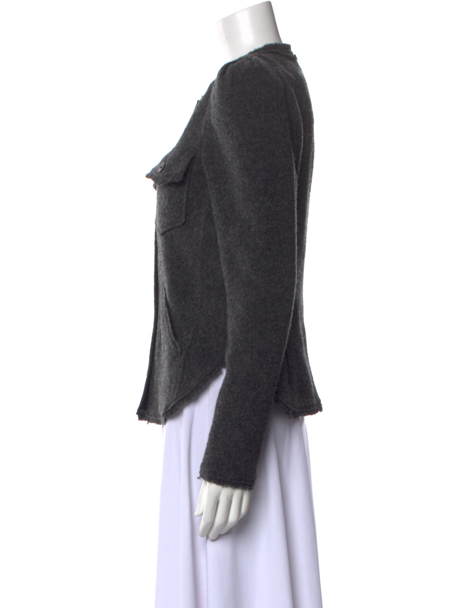 Etoile Wool Crew Neck Button-Up Top w/ Tags