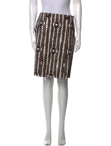 etcetera Skirts Printed Knee-Length Skirt US 4 | S