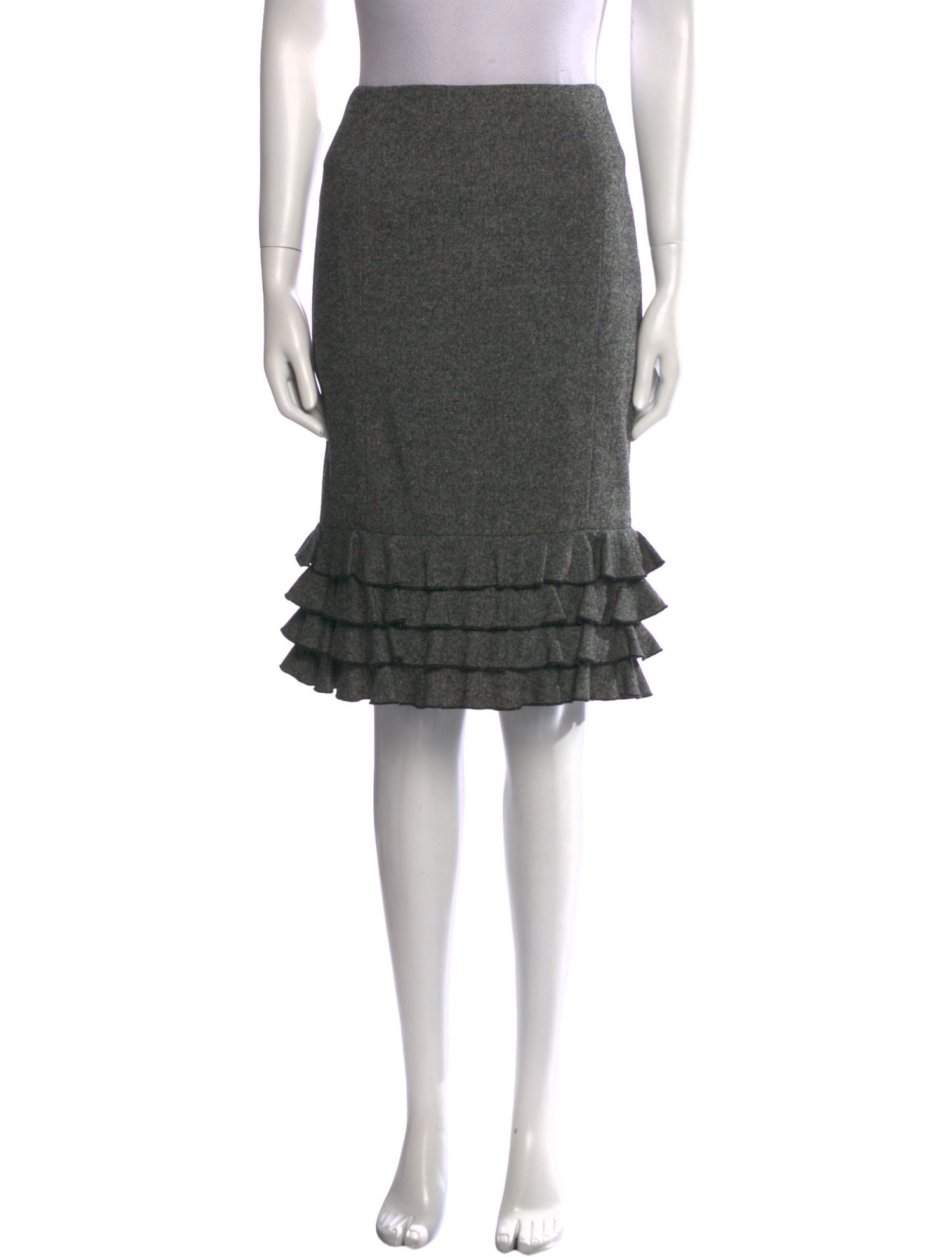 etcetera Wool Knee-Length Skirt