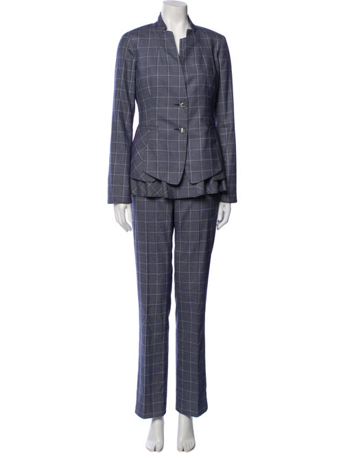 etcetera Plaid Print Pantsuit