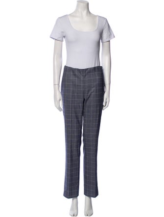 etcetera Plaid Print Pantsuit