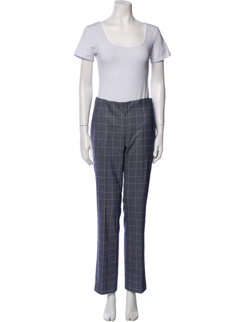 etcetera Plaid Print Pantsuit