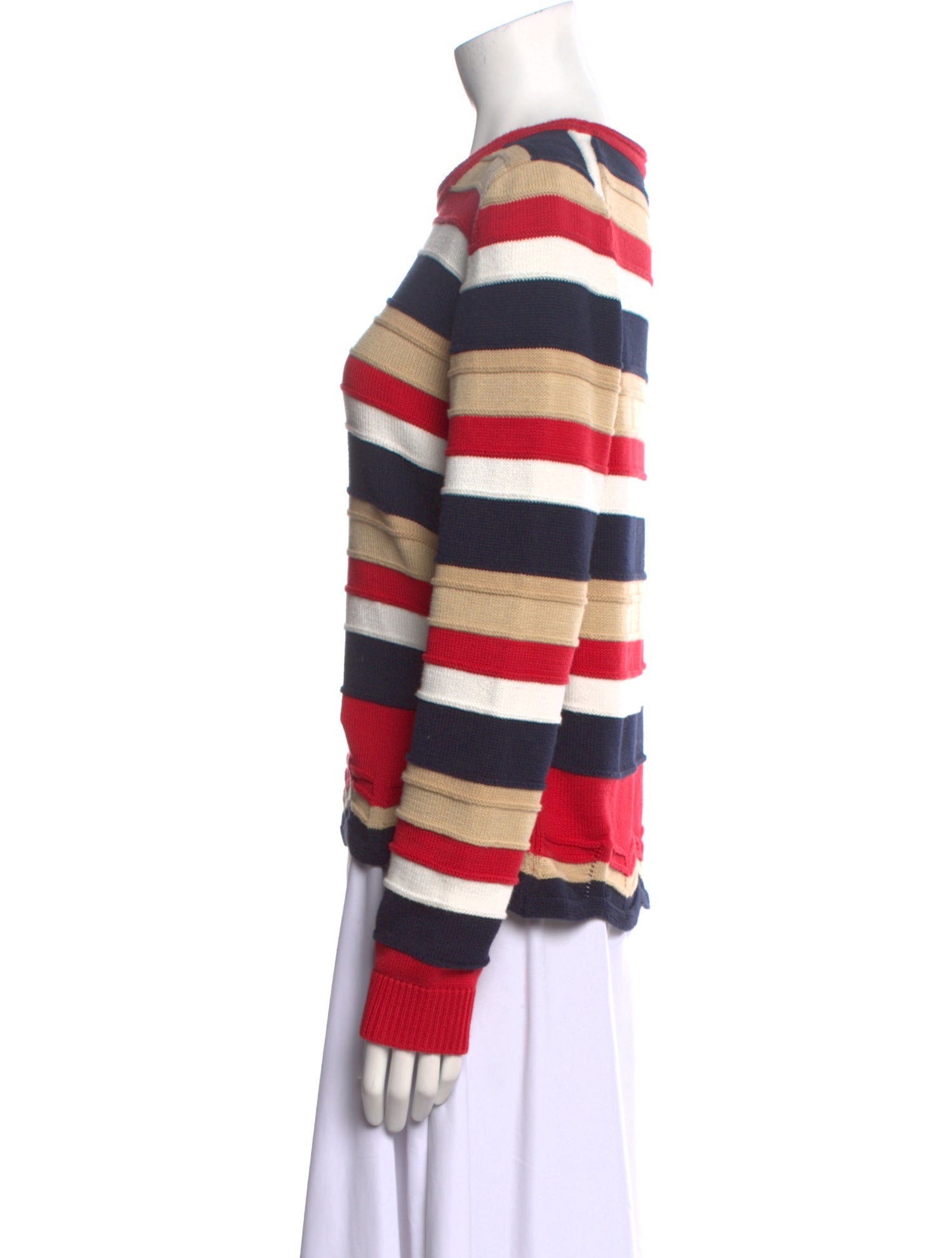 etcetera Striped Crew Neck Sweater