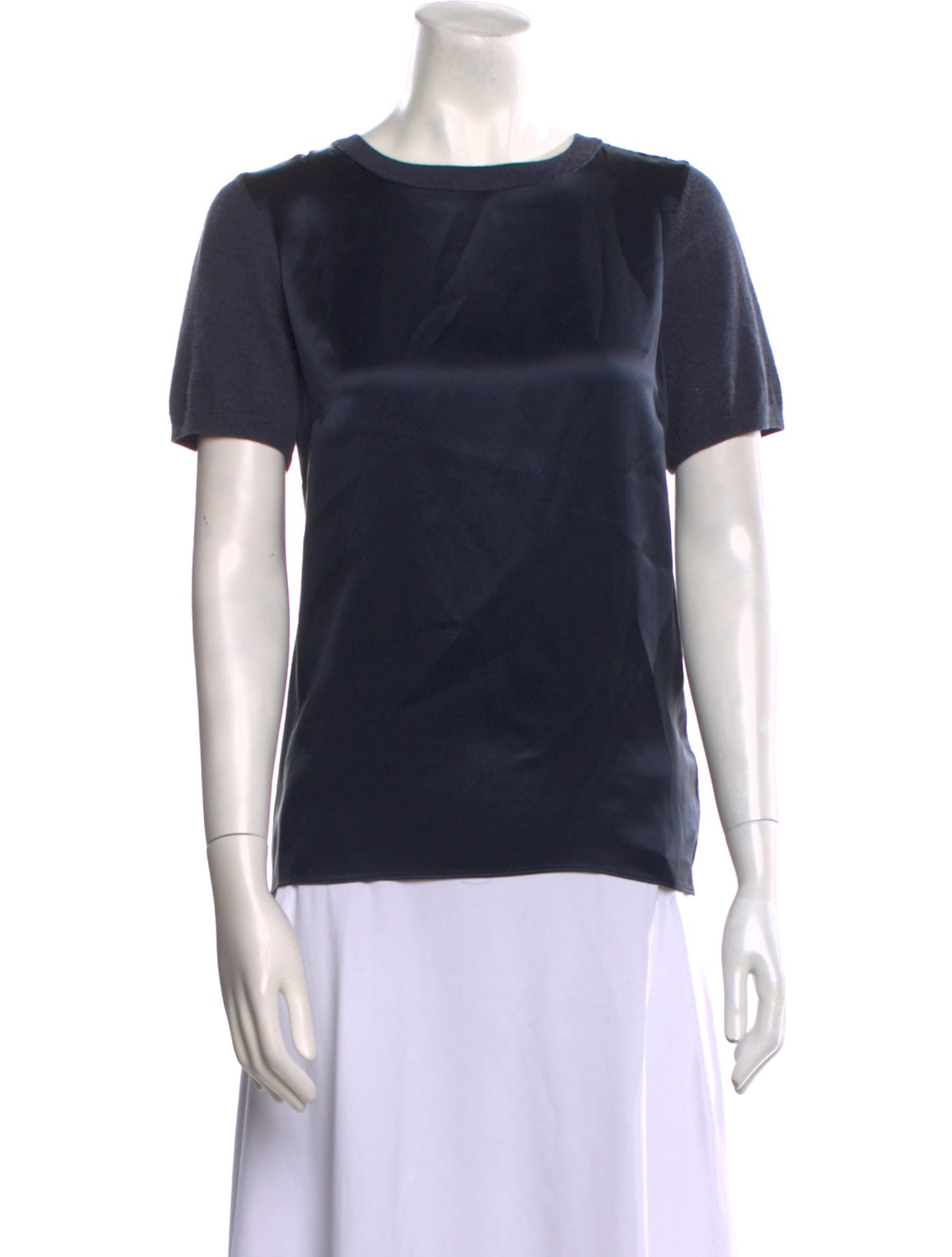 etcetera Silk Bateau Neckline T-Shirt