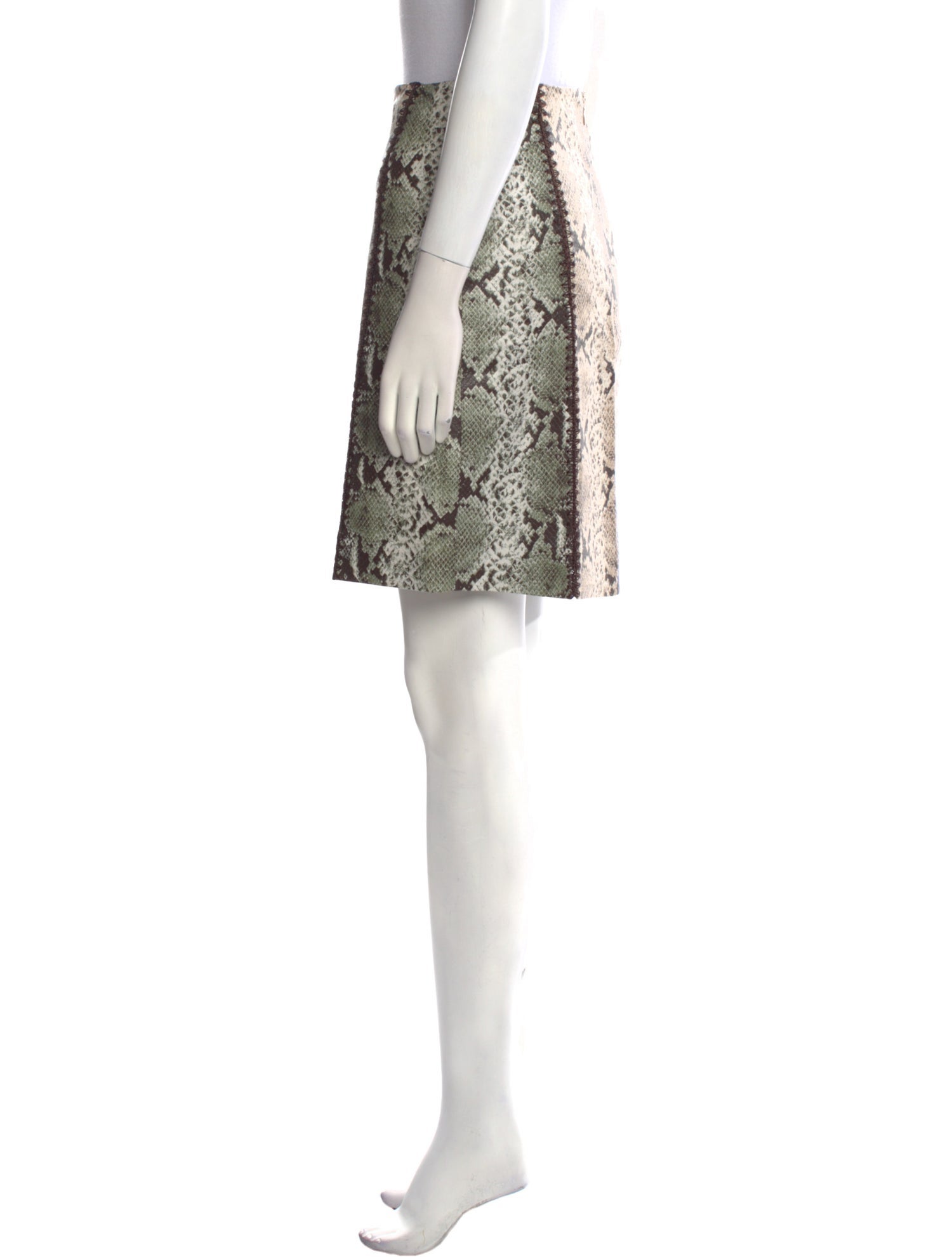 etcetera Faux Leather Mini Skirt