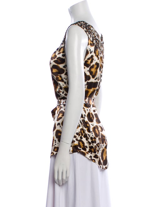 etcetera Silk Animal Print Top