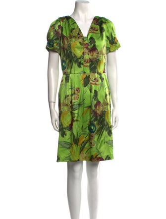 etcetera Silk Knee-Length Dress