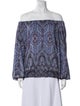 etcetera Printed Off-The-Shoulder Blouse