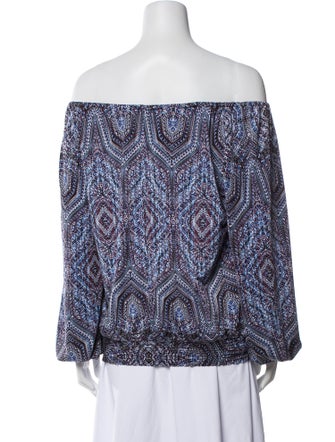 etcetera Printed Off-The-Shoulder Blouse