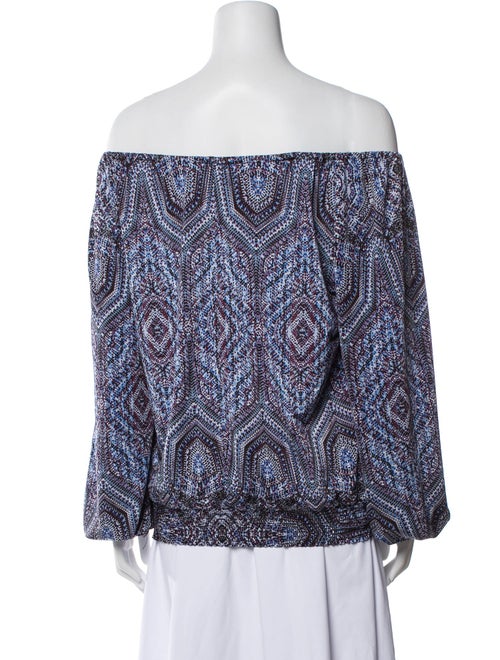 etcetera Printed Off-The-Shoulder Blouse