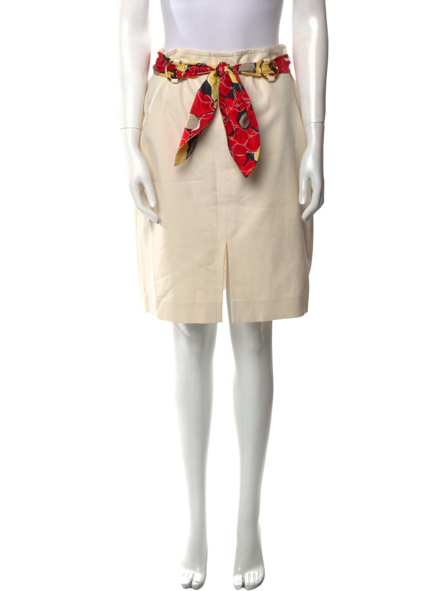 etcetera Silk Knee-Length Skirt