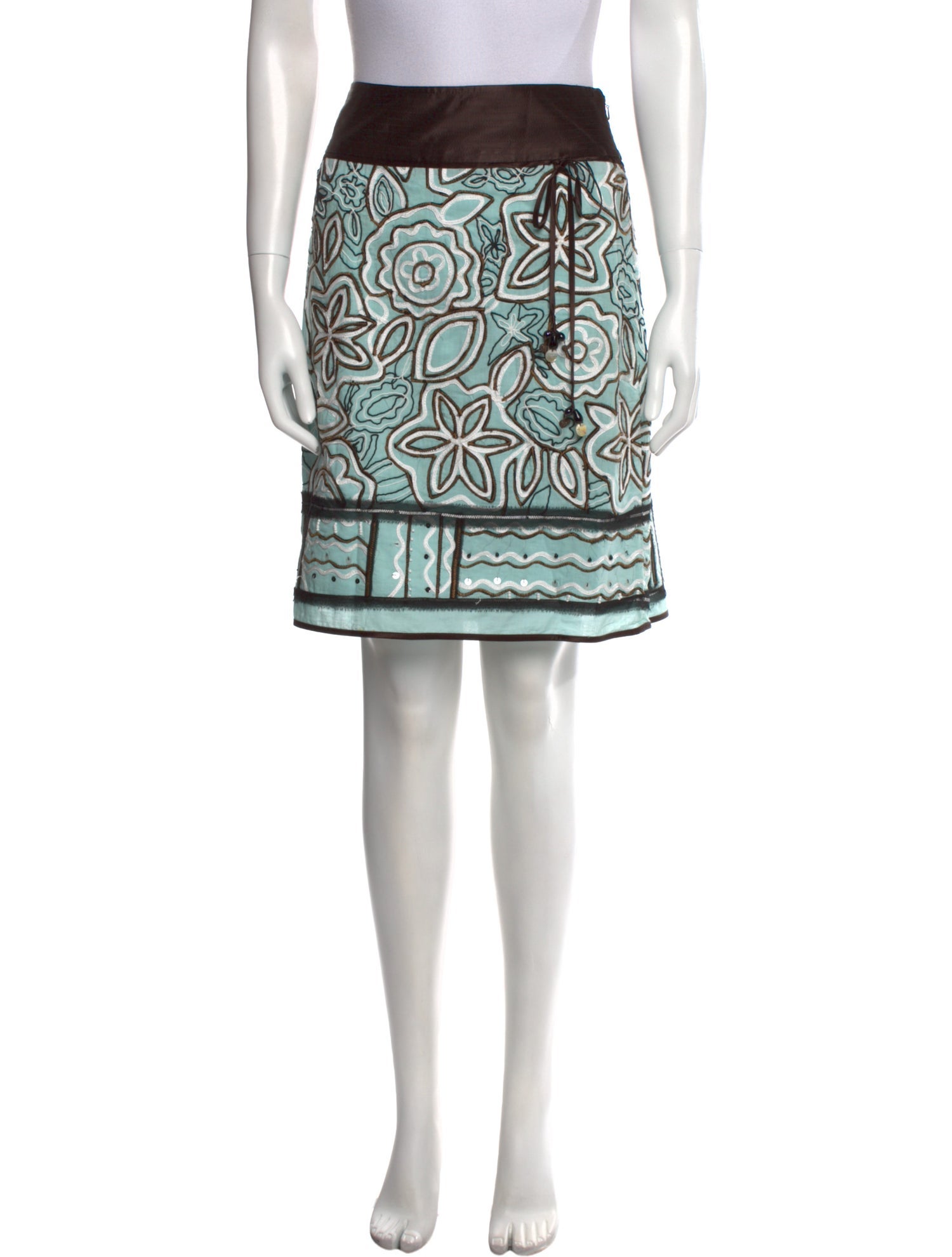 etcetera Printed Knee-Length Skirt