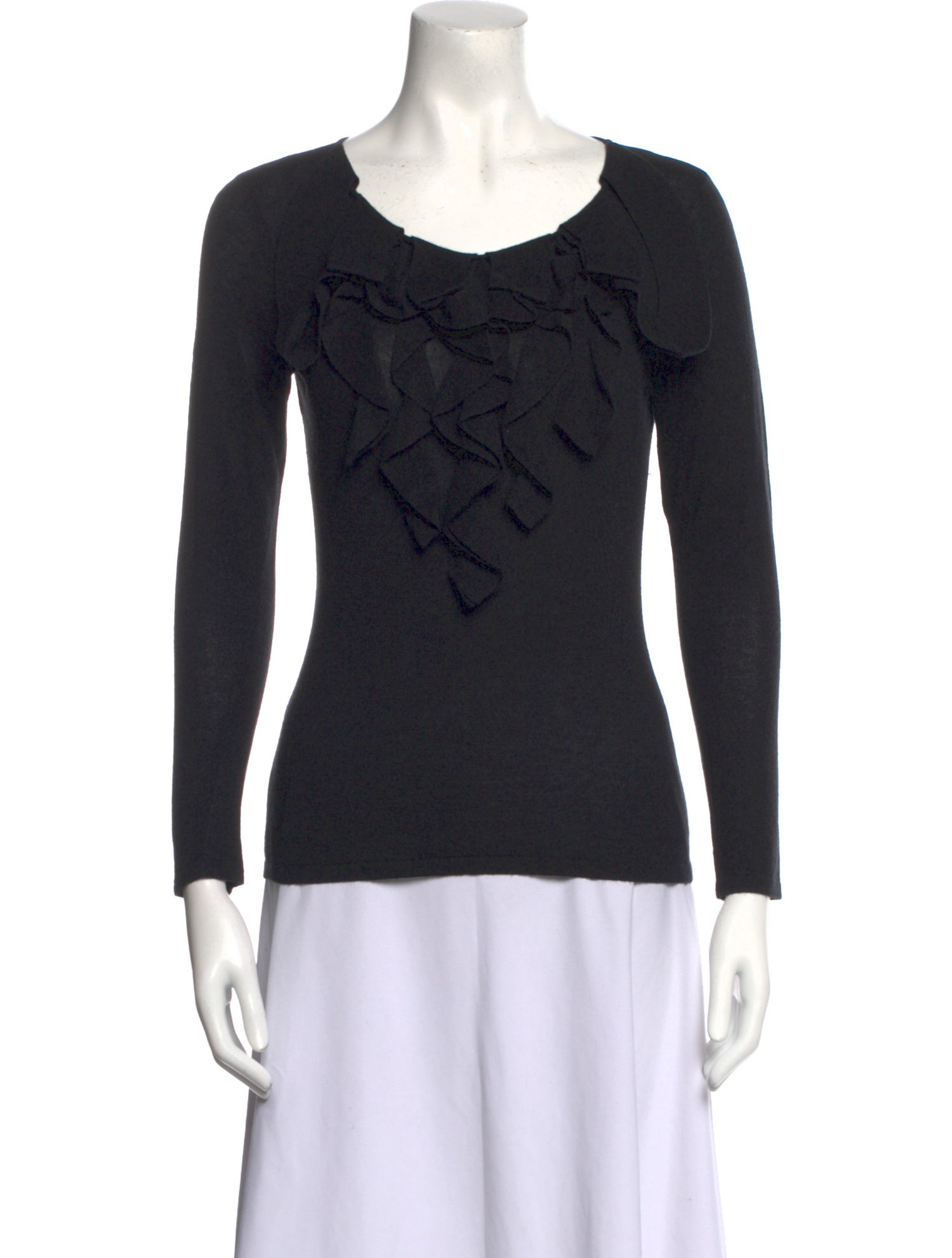 etcetera Scoop Neck Long Sleeve Top