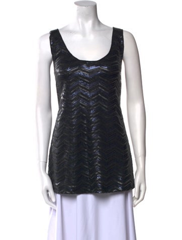 etcetera Tops Scoop Neck Sleeveless Top M