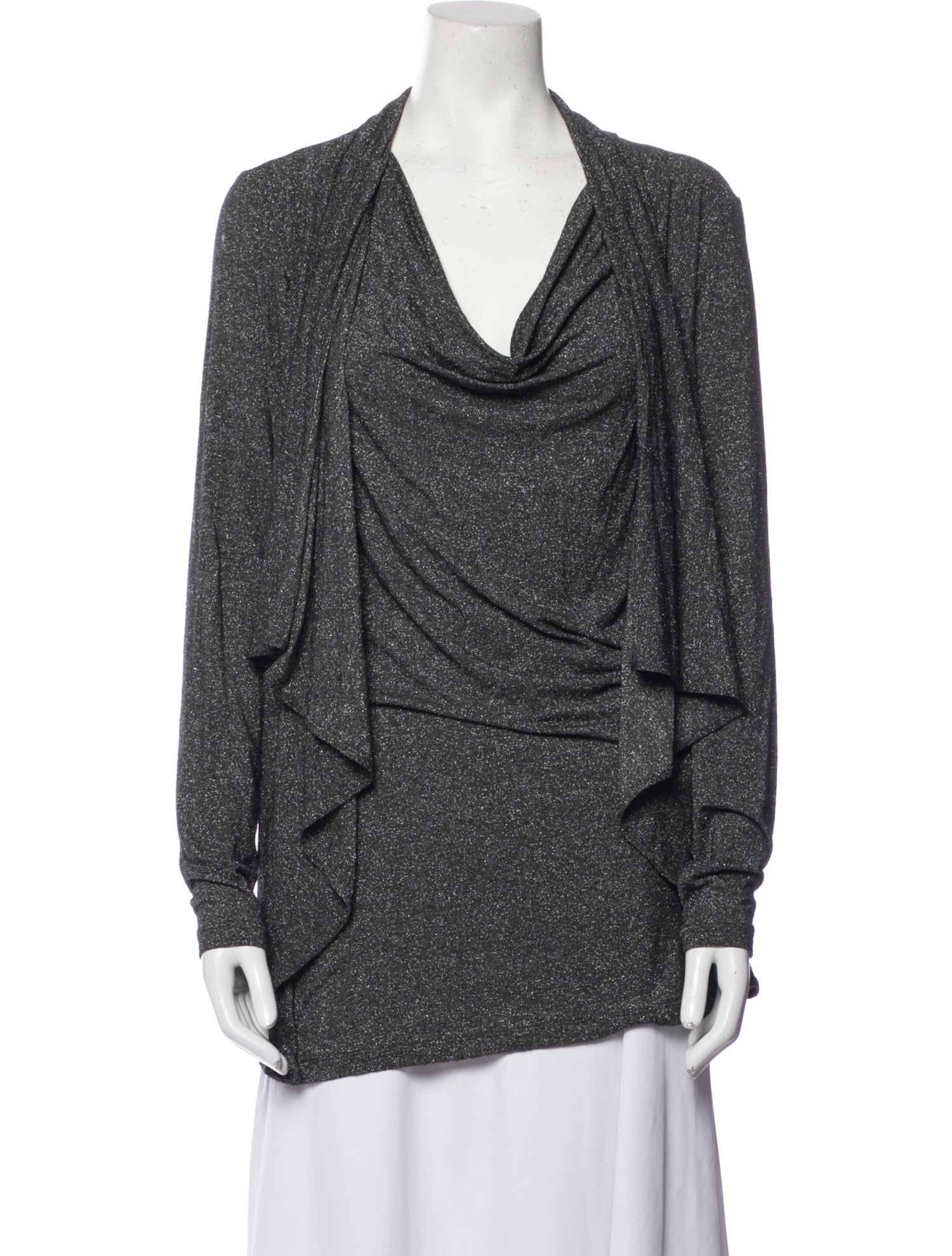 etcetera Printed Cowl Neck Tunic