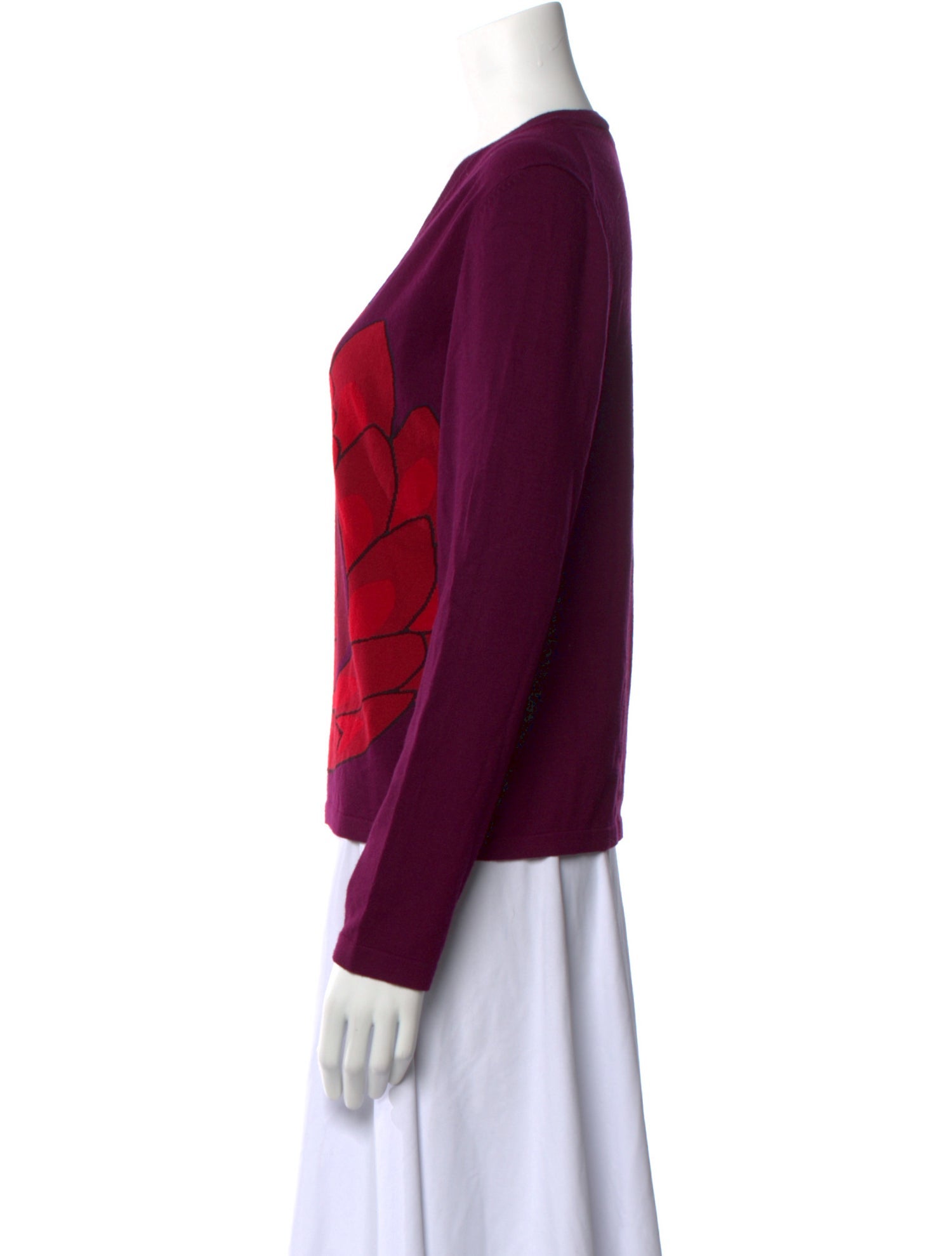 etcetera Printed V-Neck Sweater