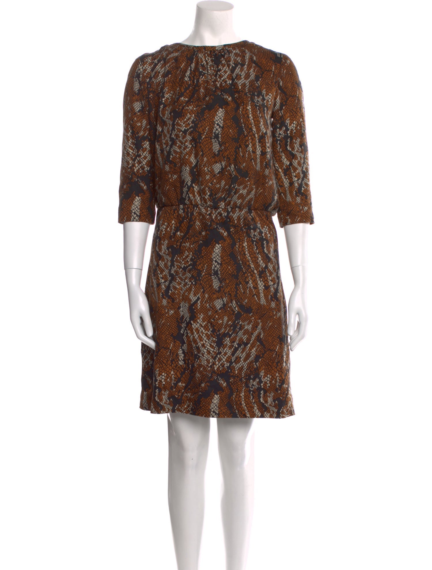 etcetera Silk Knee-Length Dress