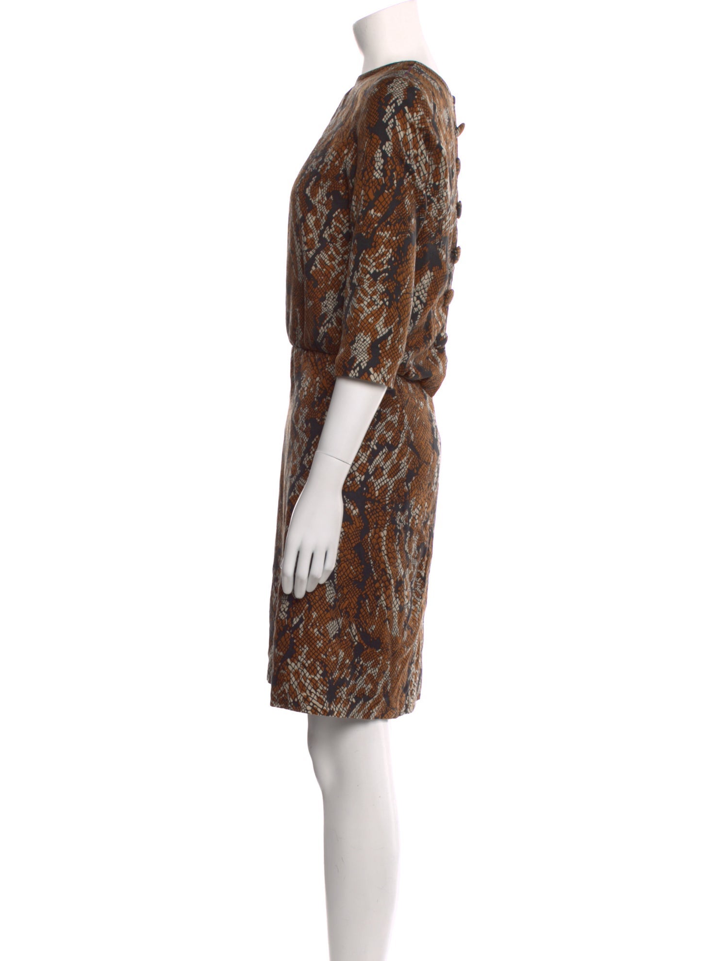 etcetera Silk Knee-Length Dress