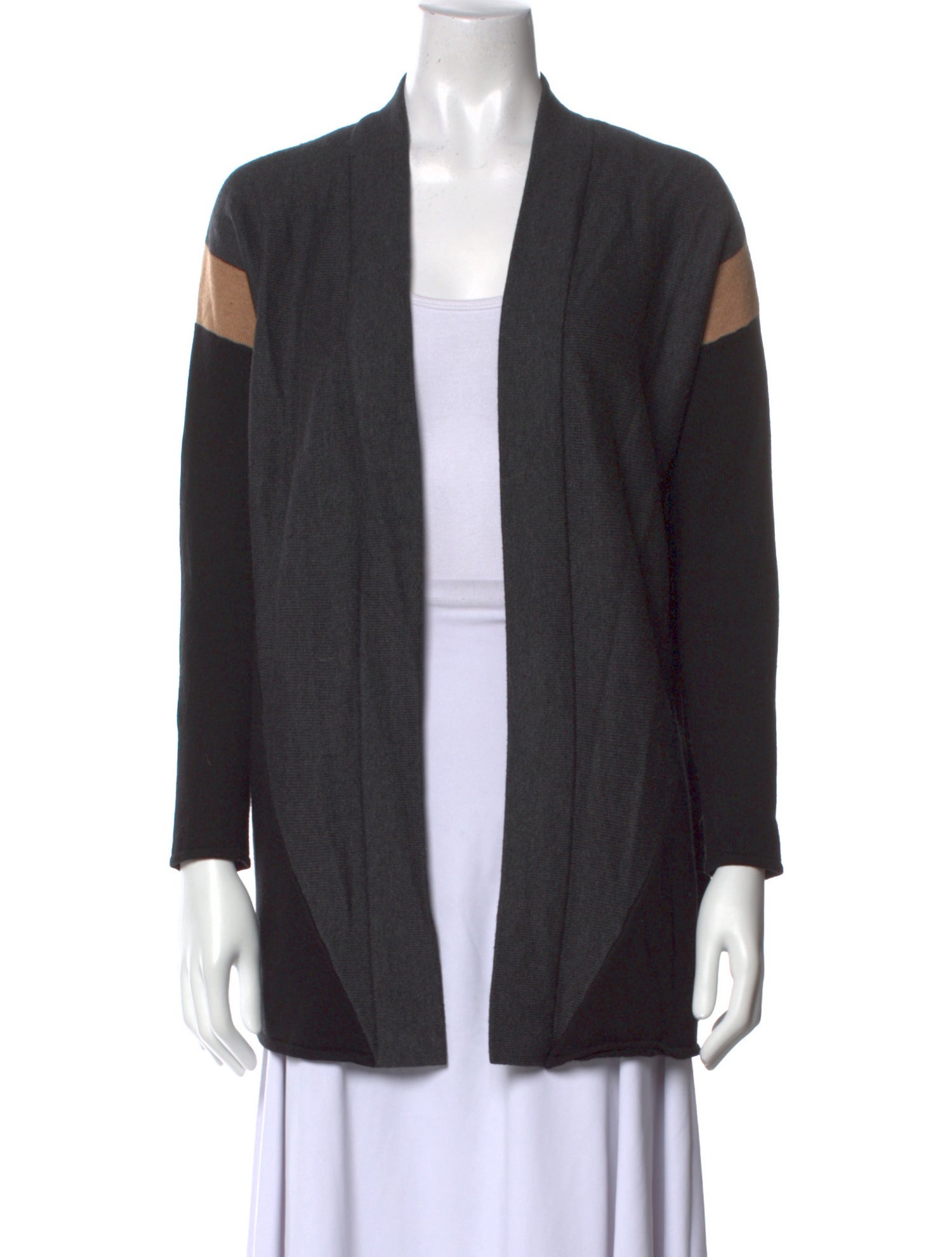 etcetera Striped Open Front Sweater