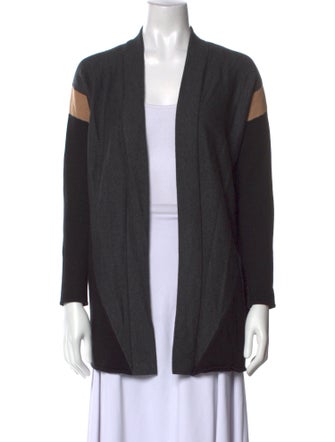 etcetera Striped Open Front Sweater