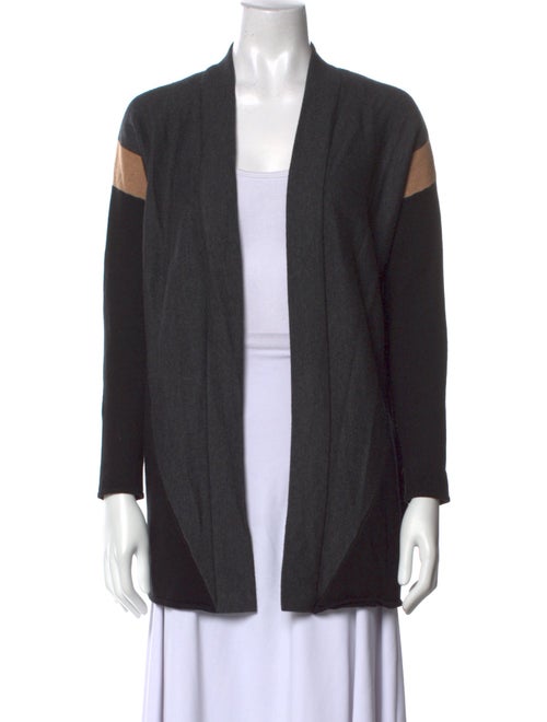 etcetera Striped Open Front Sweater