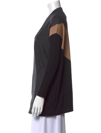 etcetera Striped Open Front Sweater