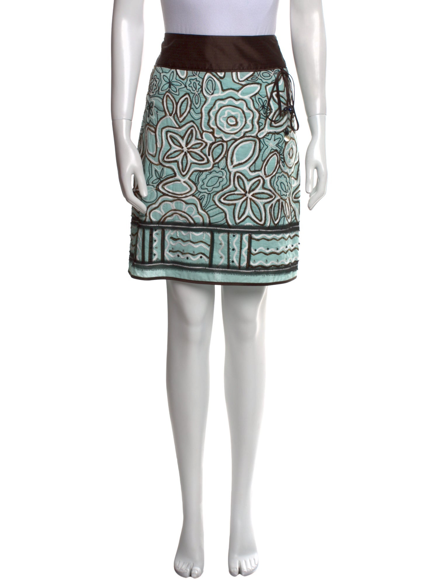 etcetera Printed Knee-Length Skirt