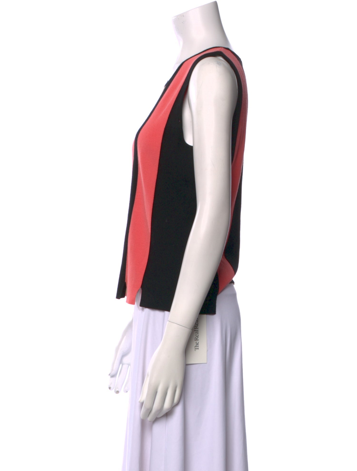 etcetera Striped Scoop Neck Top