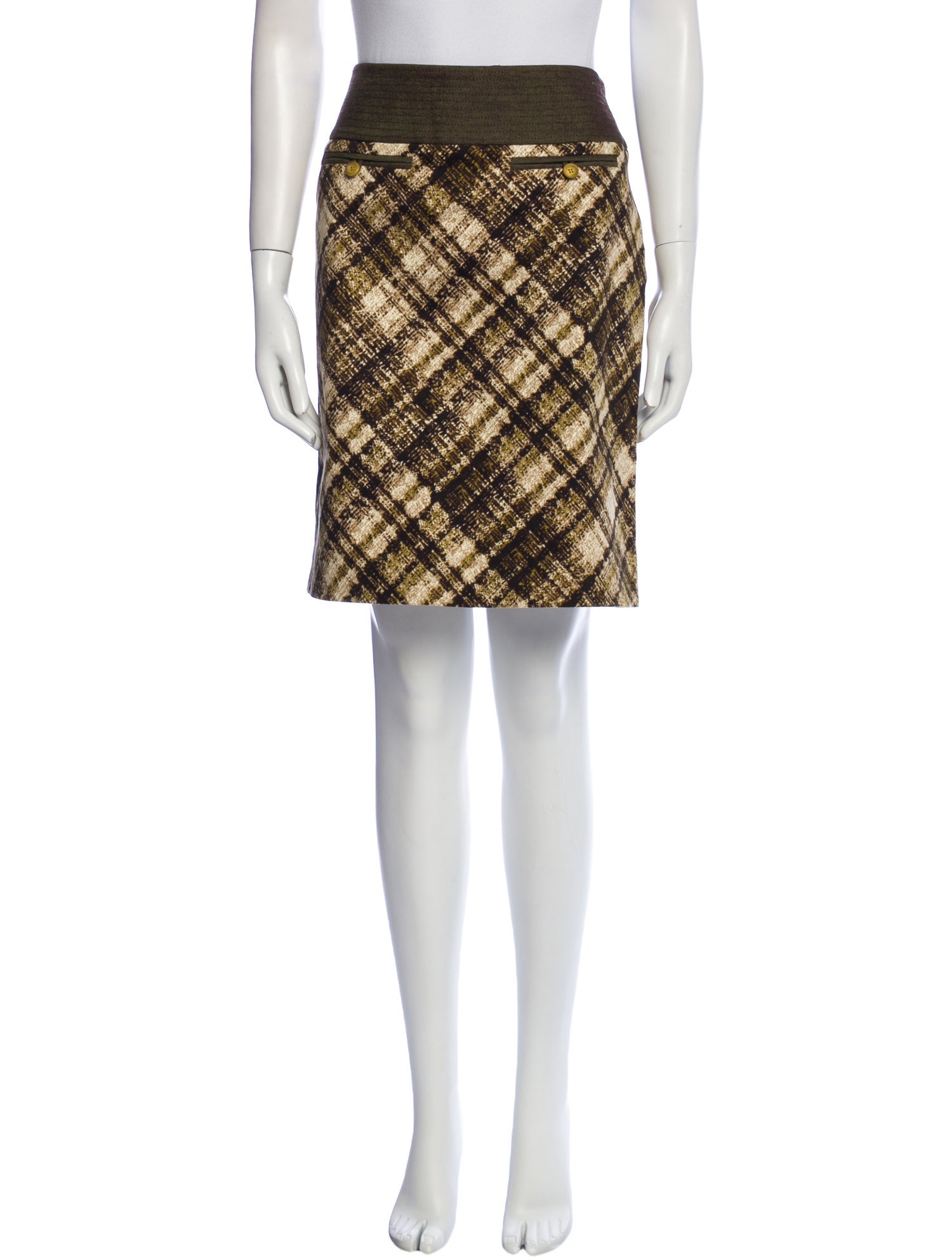 etcetera Tweed Pattern Knee-Length Skirt