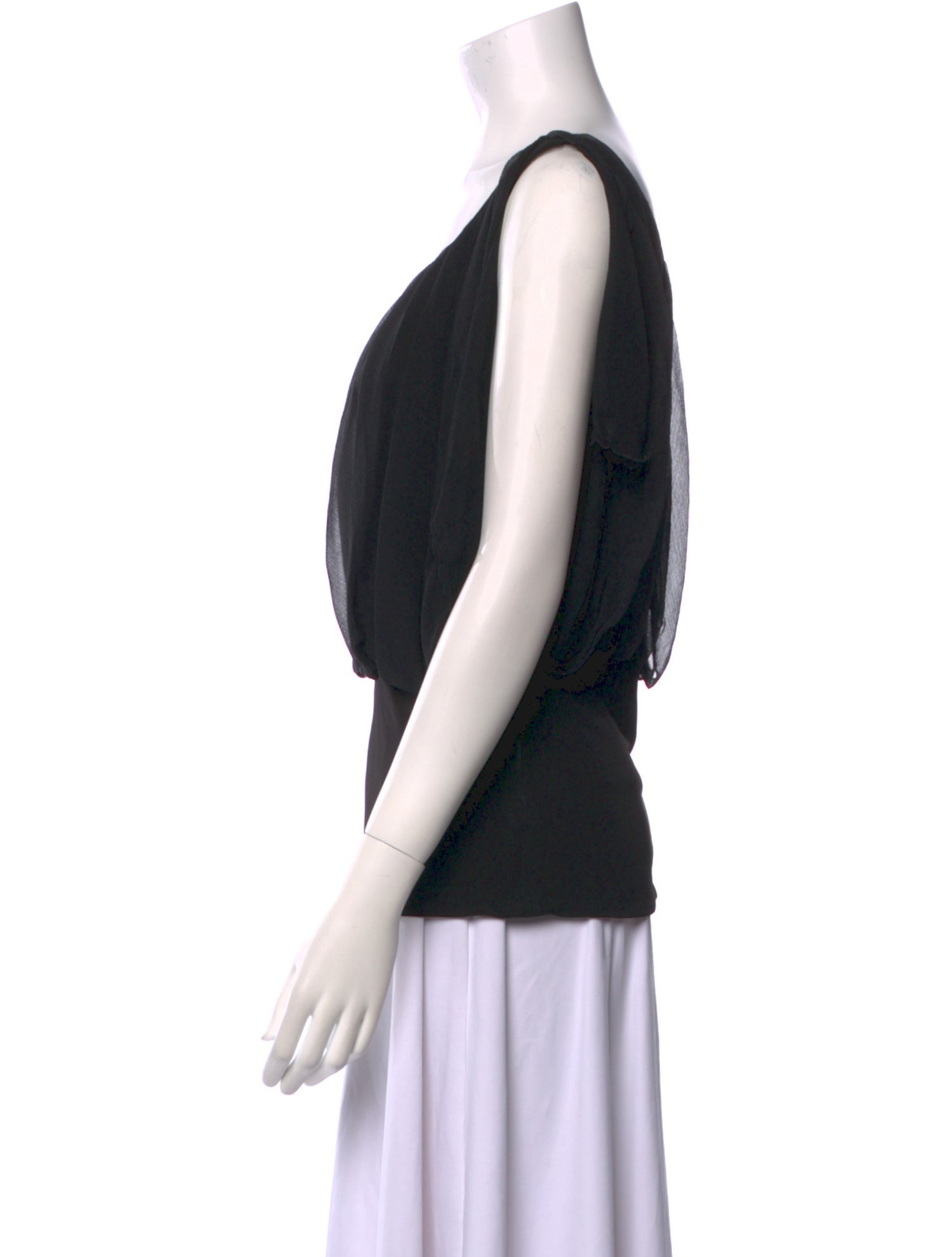 etcetera Silk Scoop Neck Blouse