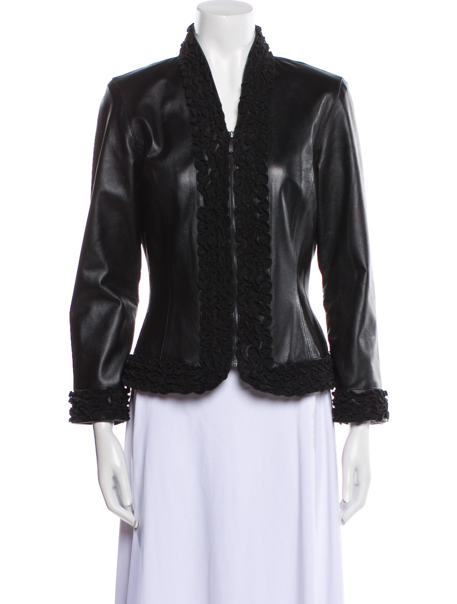 etcetera Leather Evening Jacket