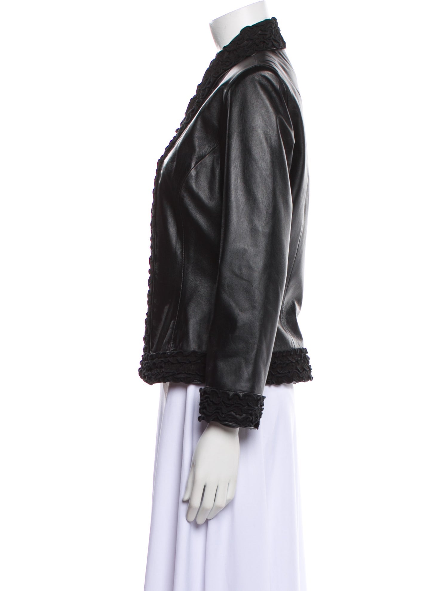 etcetera Leather Evening Jacket