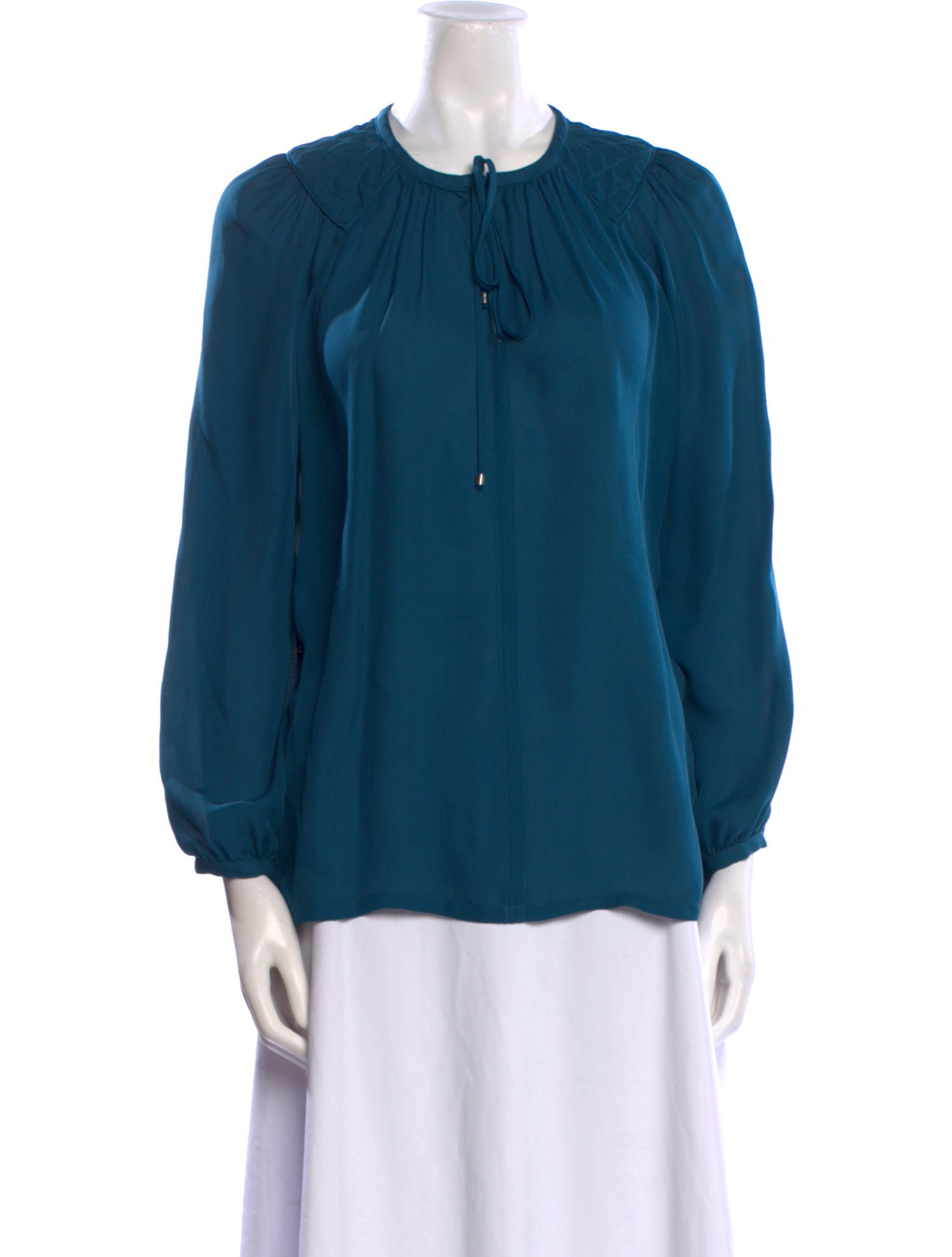 etcetera Silk Mock Neck Blouse