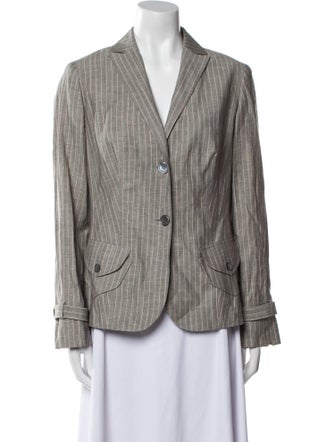 etcetera Linen Striped Blazer