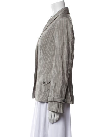 etcetera Linen Striped Blazer
