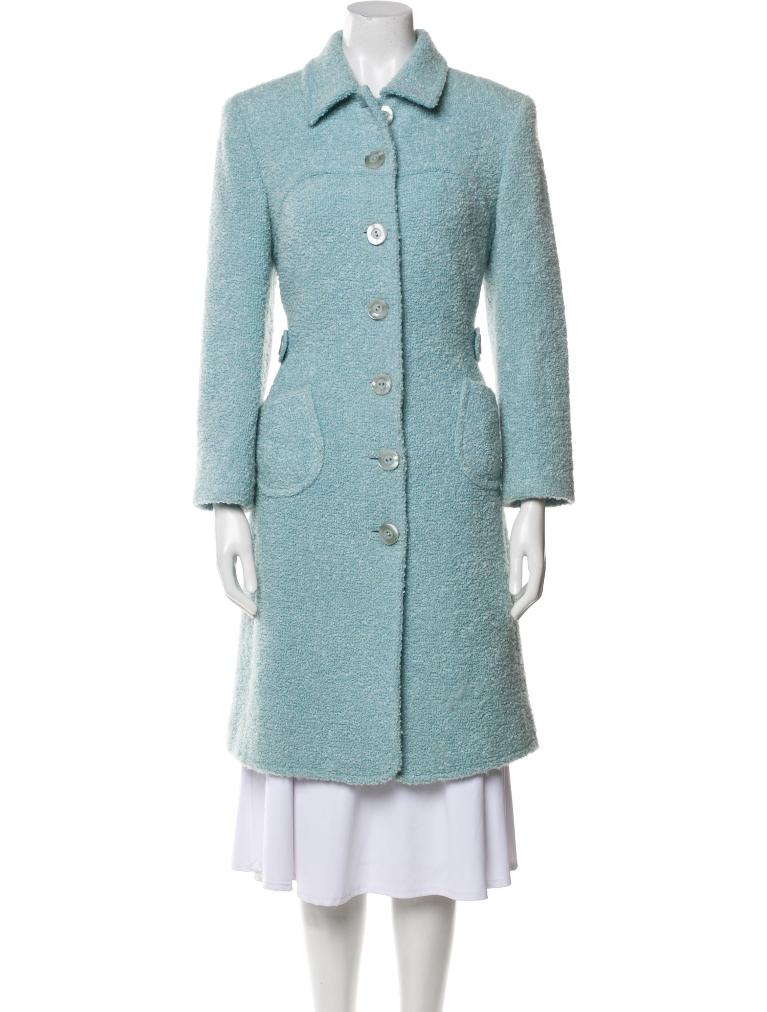 etcetera Wool Tweed Pattern Coat