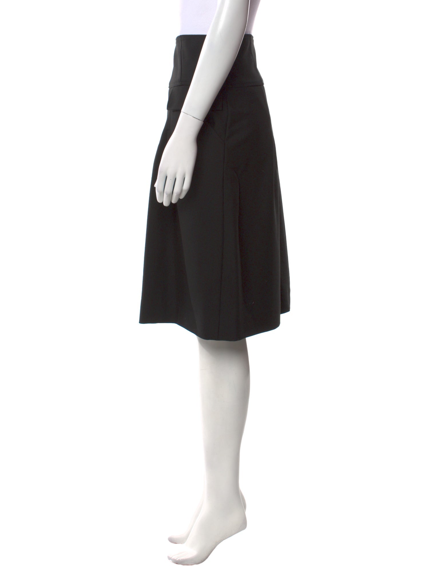 etcetera Pleated Accents Knee-Length Skirt